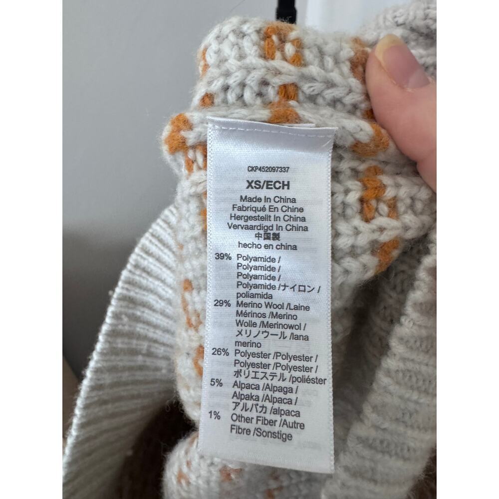 Madewell Striped Barfield Knitted Chunky Sweater Comfort - Picture 3 of 5